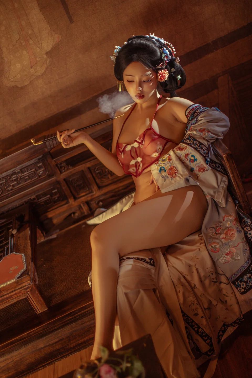 钛合金TiTi - 胭脂扣 [108P,2V-1.07GB] tg@simisebaisi 【丝足阁】018.webp